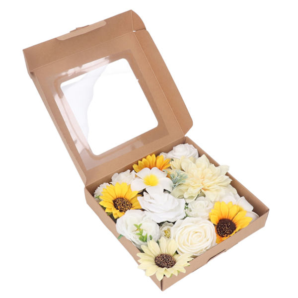 Kunstige blomster kombination boks sæt falske blomster til DIY bryllup fest hjem dekoration rekvisitter LH001