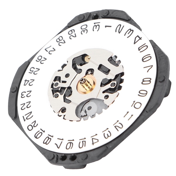 Kalender Hvit datovisning VX32 Quartz Watch Movement Replacement Watch Reservedeler Reparer Movement