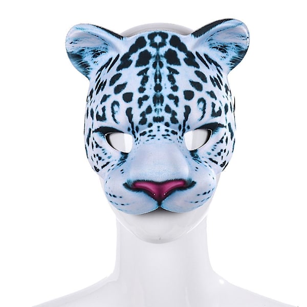 Sjov Sneleopard Dyremaske til Halloween, Påske Karneval Fest
