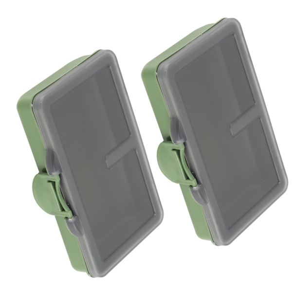 2 st fiskekrok bete gadget låda mini PP förvaringslåda fodral för fiskeutrustning tillbehör 1 fack