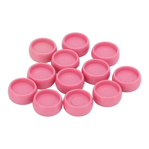 12 st Plastbindningsringar 10mm Bärbar DIY T-typ Svamphålspaket Plastbindningsringtillbehör RingLjusrosa