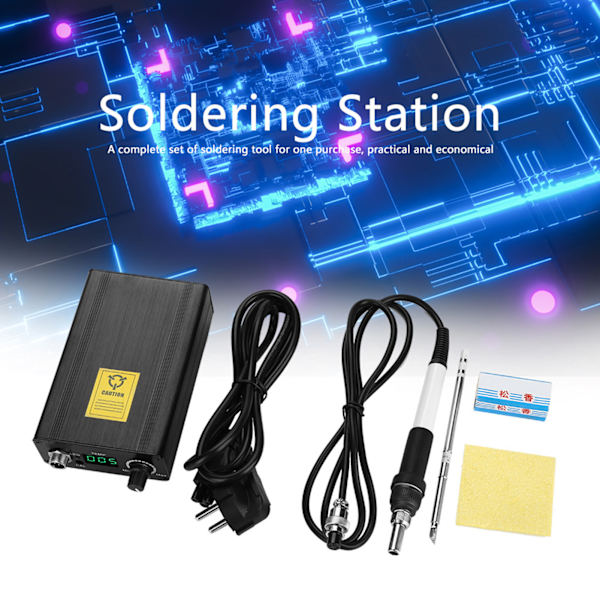 Digital Display Loddestationssæt Temperaturregulator (EU-stik 220V)