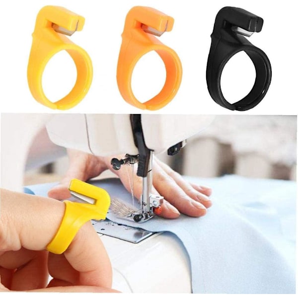3 st/Set Finger Craft Nål Hem Plast Syring Trådskärare Symaskin Hushållstillbehör