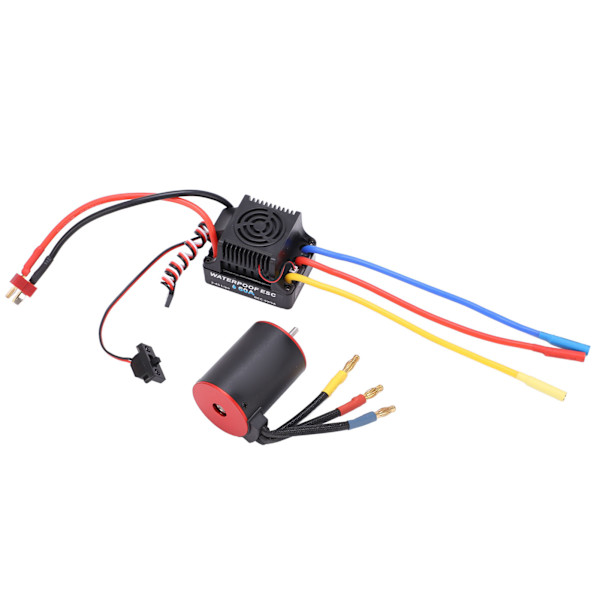 3650 3100KV Vandtæt Børsteløs Motor 60A ESC Elektrisk Regulator Lang Ledning til 1/10 RC Bil
