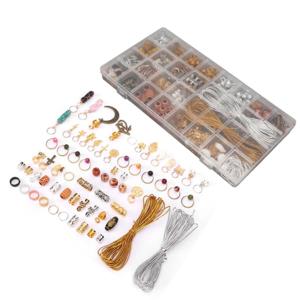 Dreadlocks Smykkesett Legering Dreadlocks Perler Hår Mansjetter Ringer Spoler Flette Hår Anheng Dekorasjon