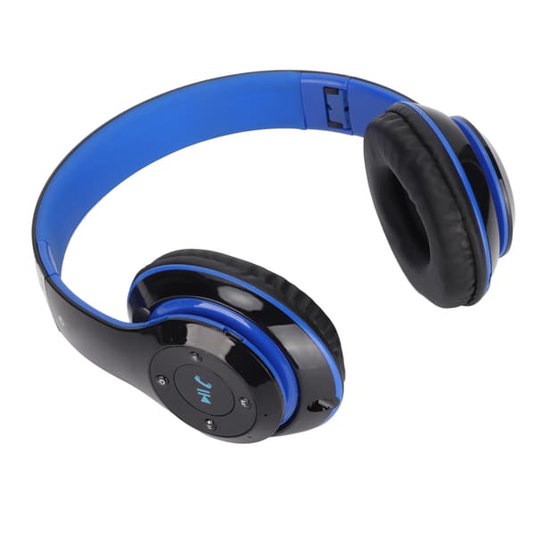 S6 HIFI Stereo Headset Bluetooth Headset Vikbart Musikheadset med Mikrofon för Mobiltelefon Surfplatta Blå