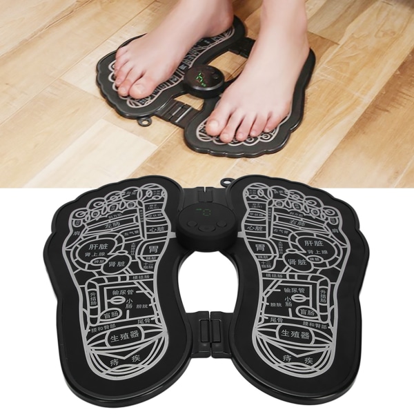 Hushålls EMS Puls Fotmassage Pad Muskelsmärta Lindring Fysioterapi Fotmassager Batterityp