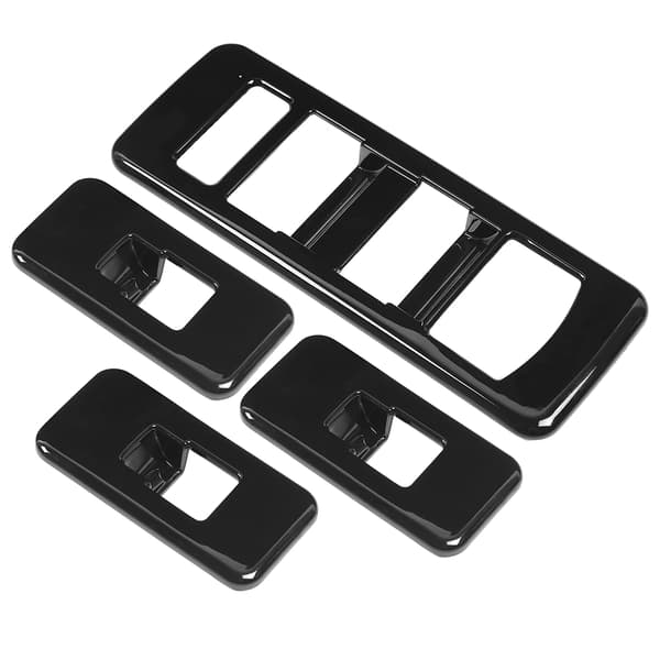 4 stk. vindusbryterpaneldeksel Piano Black passer til Land Rover Discovery 5 2017-2020