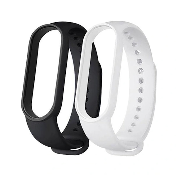 2-pakning - Xiaomi Mi Band 5/6 - Silikonarmbånd i flere farger