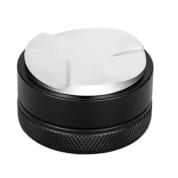 Kaffe Tamper - Kaffe Tamper Dispenser Nivelleringsværktøj Kaffetilbehør til Hjemmebutik Sort