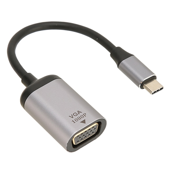 USB C til VGA-adapter i aluminiumlegering 1920x1200 60Hz stabil transmission Type C til VGA-adapter til bærbar computer desktop