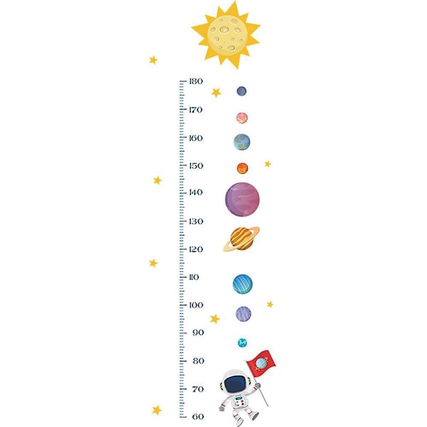 Seinä Tarrojen Koko Mittaus Planeetat Aurinko Seinätarra -setti