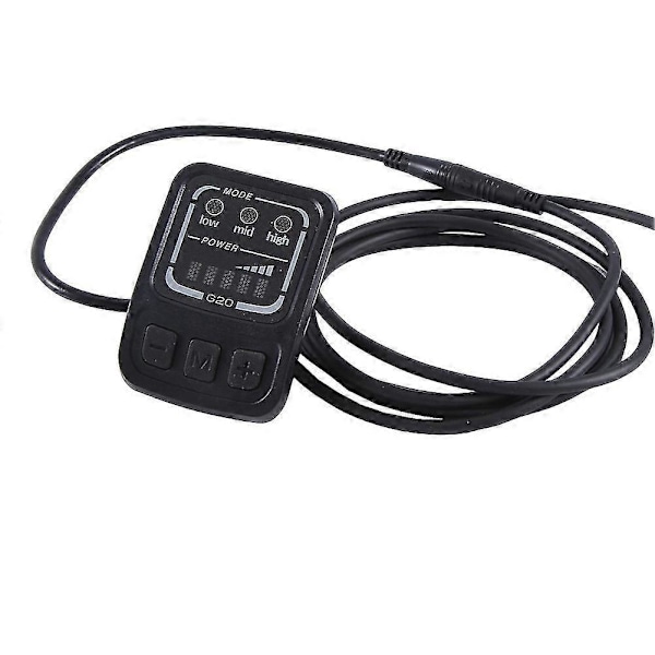 Elektrisk Sykkel Display G20 LCD Display Kontroll 24V 36V 48V Hastighetsmåler Speedometer Kablet SM-kontakt