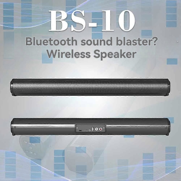 Trådløs Bluetooth Soundbar, Kraftfuld Stereo Surround Sound