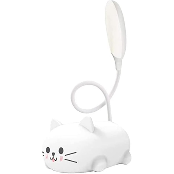 Minimalistiske Nattbordslamper Barn LED Skrivebordslampe for Barn Studentlæring Øyebeskyttelseslampe USB Oppladbar Lampe Gave Hybel Liten Skrivebordslampe Natt L