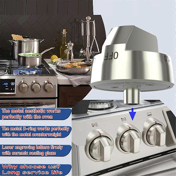 DG94-00945A kitchenaid kaasulieden säätönupit valitsimen korvaavat (6 kpl)