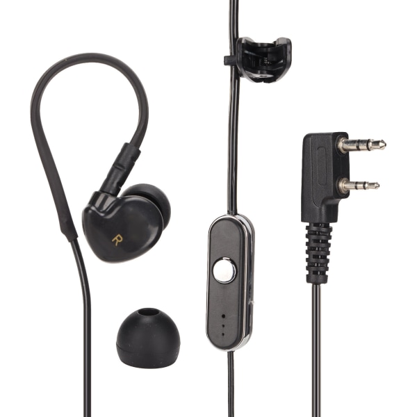 K Head Walkie Talkie -kuulokeradiokuuloke Baofeng Uv5R 888S:lle Kenwood Walkie Talkiesille