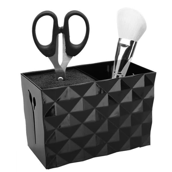Frisørværktøj Tilbehør Opbevaringsboks Saks Kam Hårklemme Kommode Organizer (Sort)