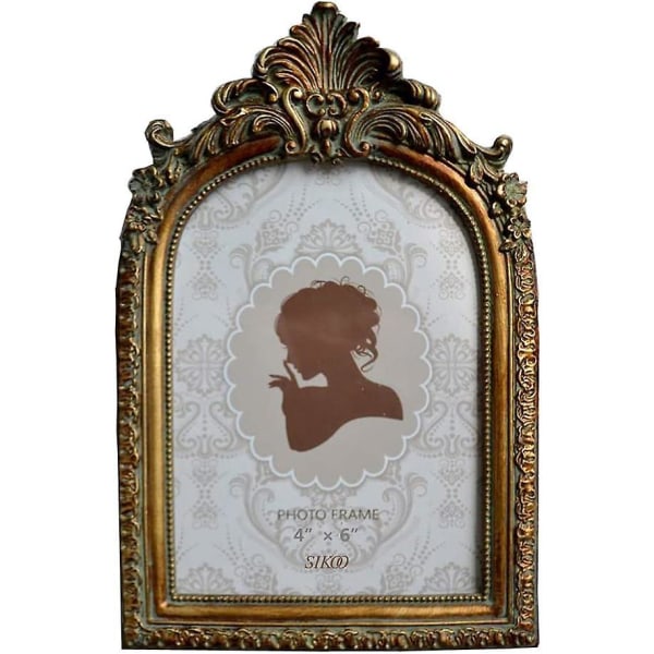 European Retro Carved Resin Photo Frame Set for Bedroom and Wedding Decoration