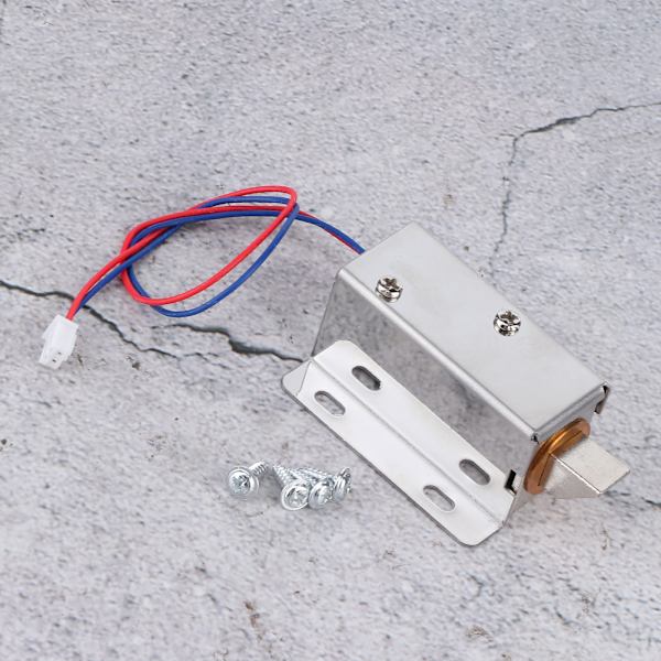 DC 12V Mini elektromagnetisk lås Monteringssett Maskinvare for dørvindusskapsskuff