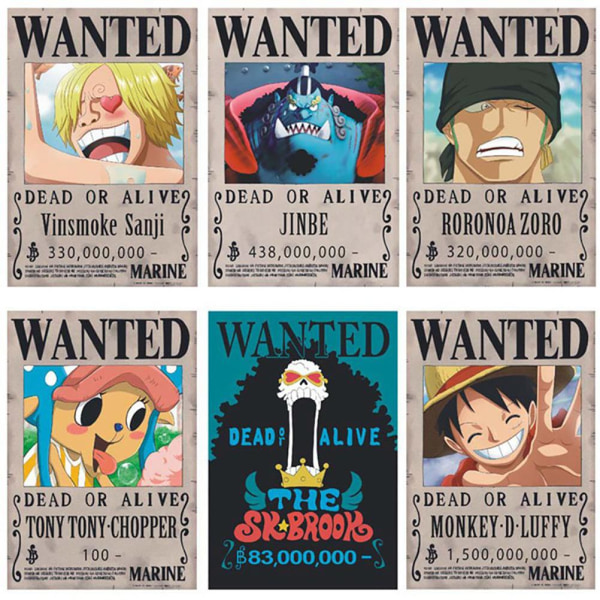 28,5 * 19,5 cm Anime Wanted Palkintojulisteet Kodinsisustus Seinätarra Paperijuliste Seinään ja Oveen