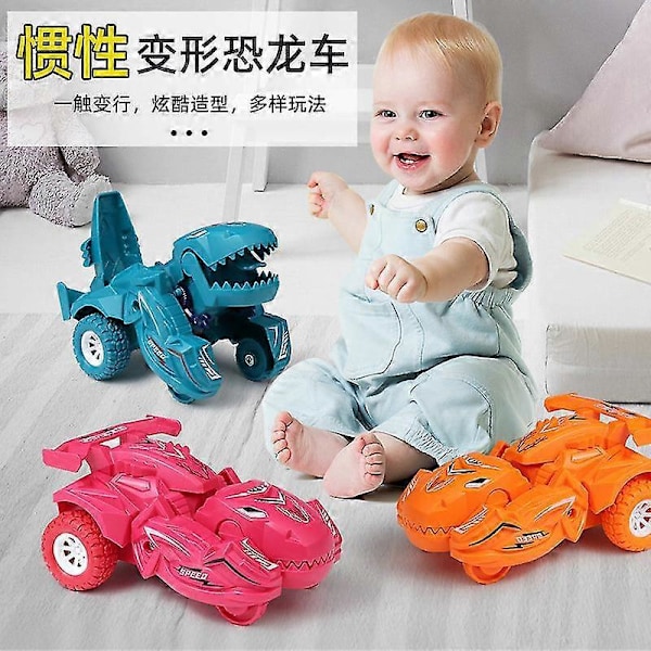 Uusi Muuntuva Dinosauriauto Muodonmuutosautolelut Inertia Liukuva Dinoauto Automaattinen Muunnoslelu Pojille Upeita Lahjoja Lelu Lapsille
