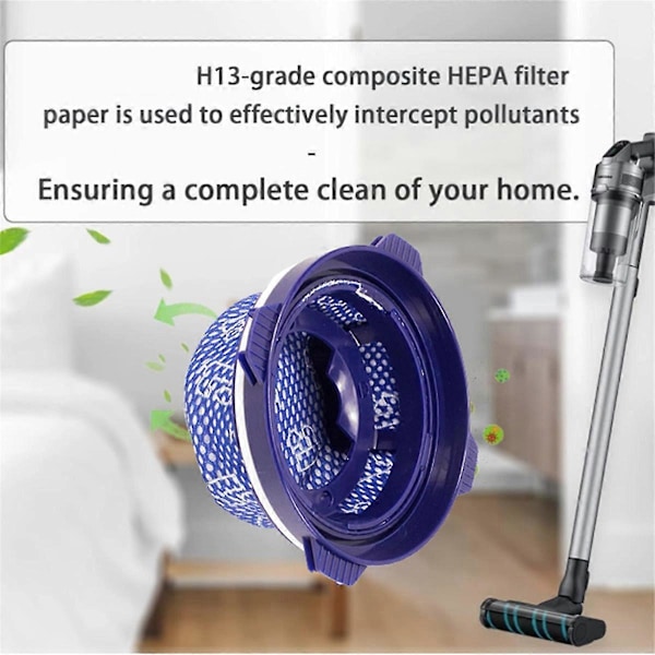 6 stk. HEPA-filter til Samsung stangstøvsuger, reservedele, støvfilter som vist