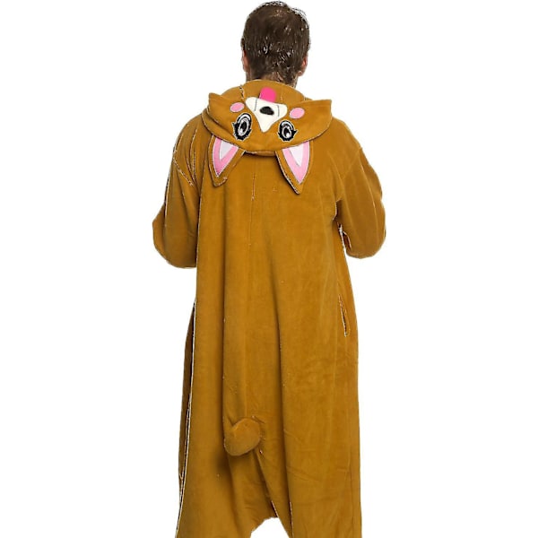 Eläin- ja merieläinpehmoinen cosplay-asu - Aikuisten Halloween-asu Funziez! X-Large Brown
