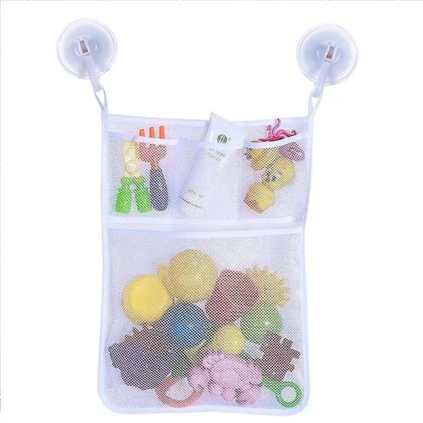 Mesh Baby Bath Legetøj Organizer og badekar opbevaringstaske til bruser tilbehør