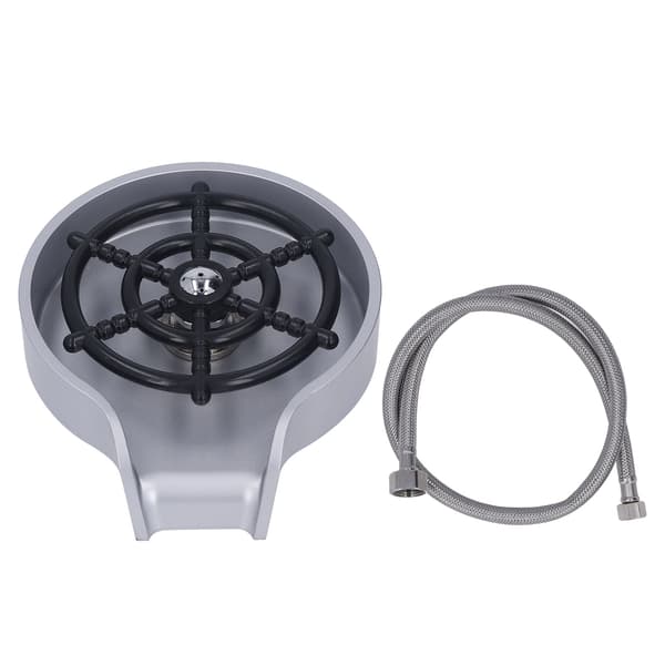 Høytrykksvasker for vask, automatisk koppvasker med ABS-base, 80 cm slange, sølv