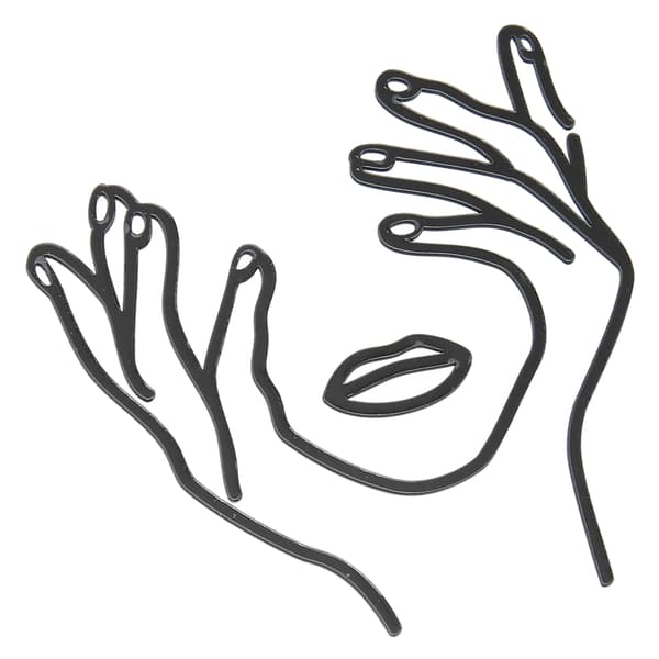 10 sæt ansigtskagepynt til damer, abstrakt minimalistisk DIY ansigtslinjer kagepynt til fødselsdagskage bryllupsfest