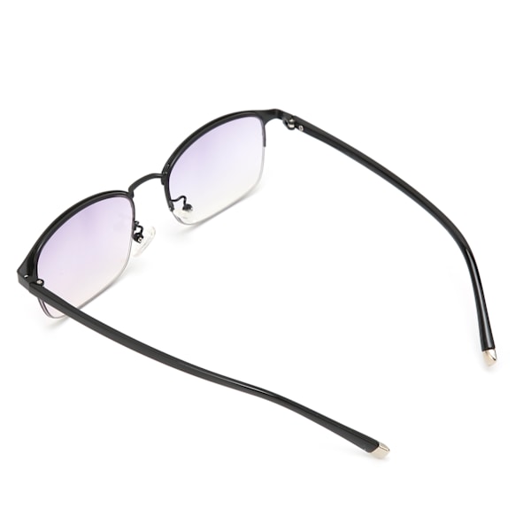 Blåt lysblokerende læsebriller Simple Fashionable Bærbare Anti UV Mænd Kvinder Briller+300