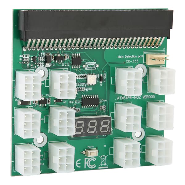 Sovitinlevyn palvelimen virtalähde 1200W 750W sovitinlevy 6-pinniseen sovitinkorttiin 12V grafiikkakortin virtalähdelevy