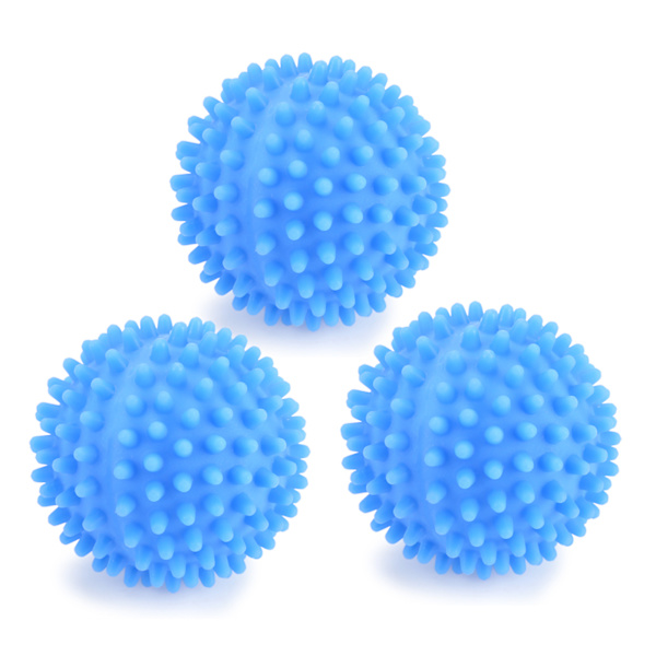 4st/ Set Blå PVC Återanvändbara bollar Tvätt Tvätt Sköljmedel Ball