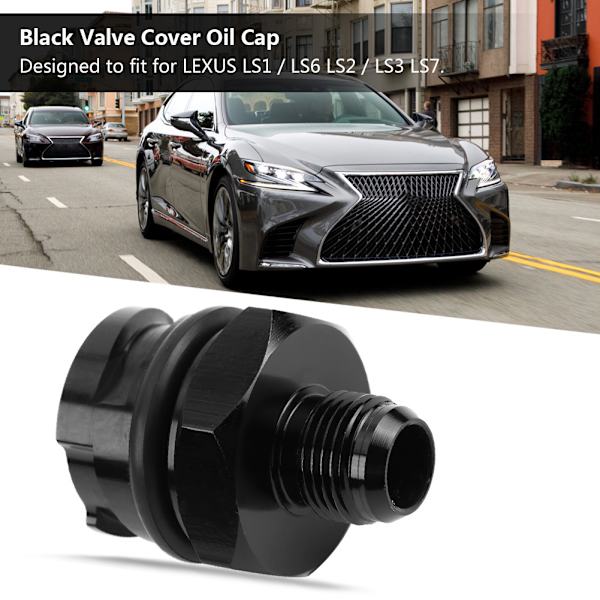 Holdbart Billet Sort Ventildæksel Oliehætte Til LEXUS LS1 / LS6 LS2 / LS3 LS7 AN10