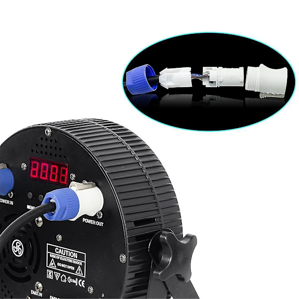 1M AC Virtajohto, yhteensopiva Beam Moving Head -valon, Beam 5R/7R Moving Head -valon jatkovirtajohdon Powercon-kaapelin kanssa - B5