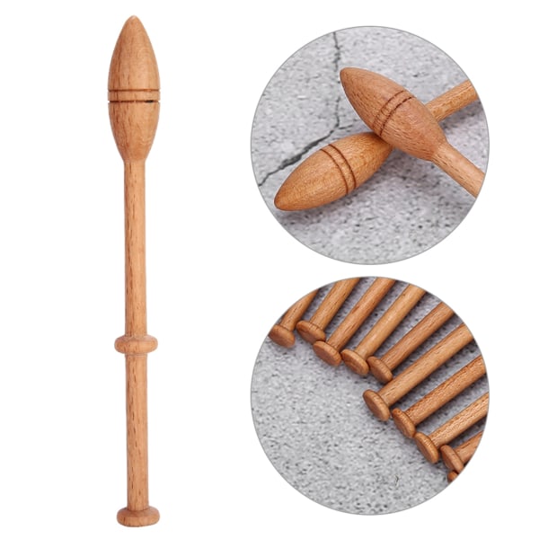 12 stk blonderspole antikk vintage fransk håndverkshåndverk dreide treveveverktøy