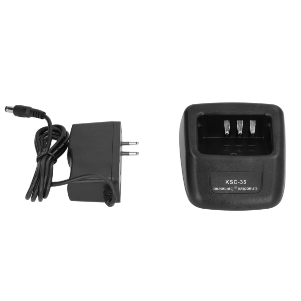 Walkie Talkie Lader Dock for Kenwood TK-U100 TK3000 TK2312 TK3312 TK2400 KNB-65L/63L Batteri 110-240V (EU-plugg )