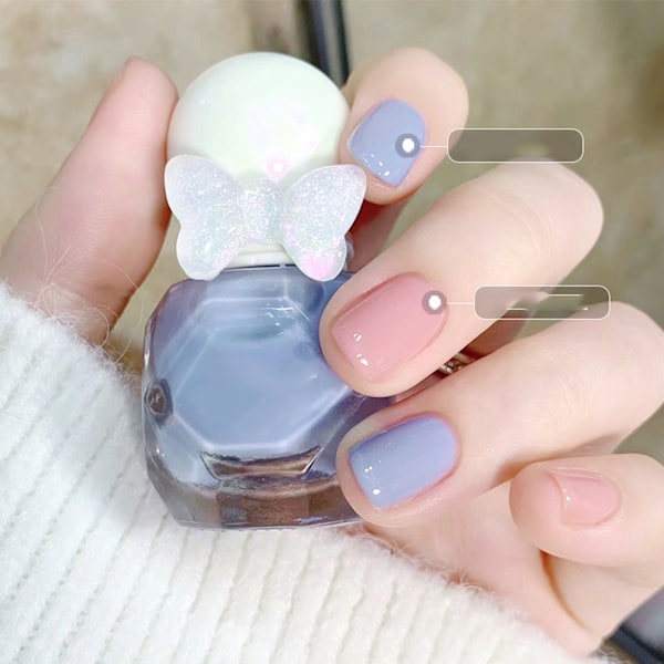 Nagellack Gel Vattenbaserad Hög Glans Blank Hållbar Frostad Nagellack för Damer B09