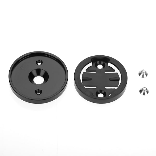 Cykelstamme Top Cap Computer Stopur Holder til Garmin/Bryton/Cateye (sort)