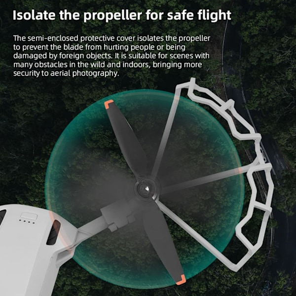 Propellbeskytter kompatibel med Mini 3 Pro 360° propellbeskyttelse flysikkerhet antikollisjonspropellbeskytter dronetilbehør