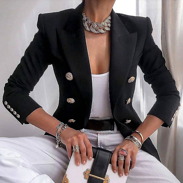 Khaki Dam Short Business Pendlare Kostym Kavaj