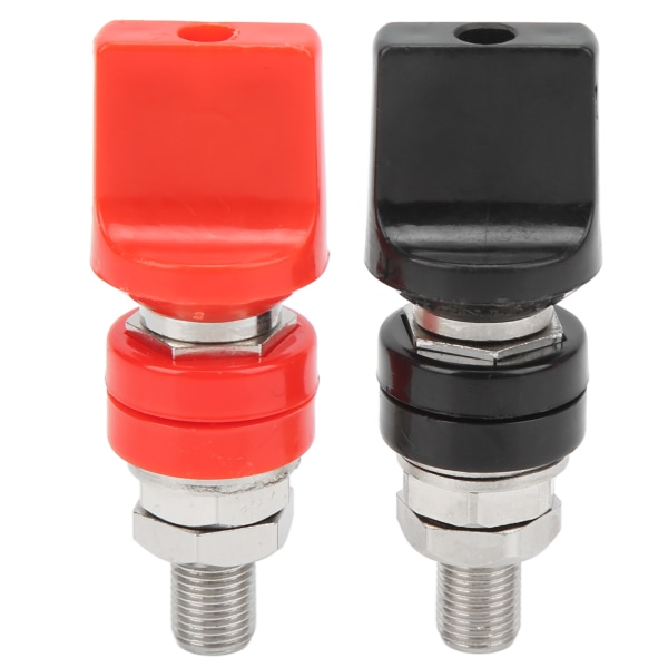 4mm Messing Binding Post M10 Gjenge Høystrøm Power Junction Terminal med Socket Flat Cap