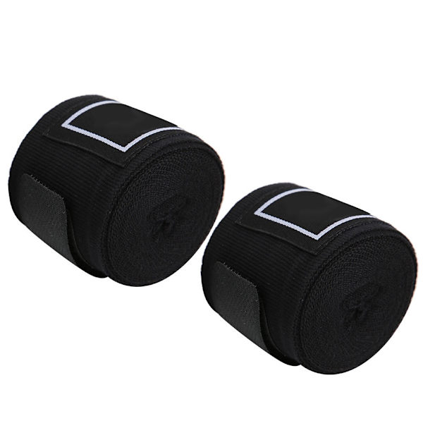 1 par BN elastisk boksefikseringsbælte Sanda Muay Thai håndbind Wrist Bandage Sport beskyttelsesudstyr sort