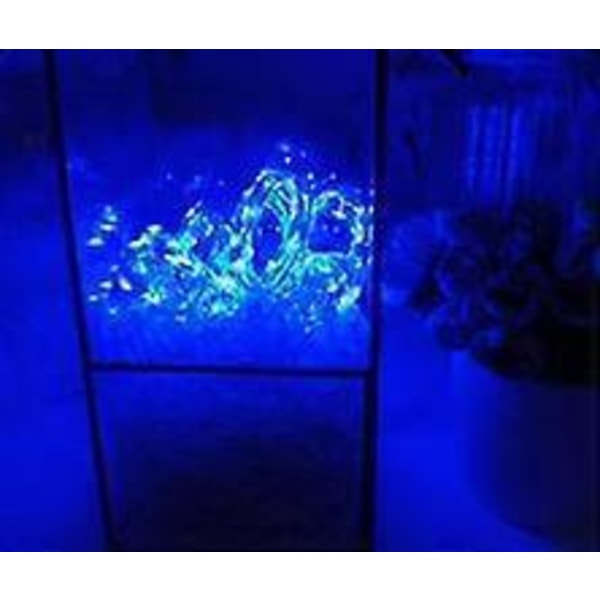 Bleu2 Ljusslinga Inomhus 2M | 20 LED Ljusslinga Sovrum | Mini LED Slinga Batteridriven Dekorativ Ljusslinga LED | Ljusslinga Inomhus