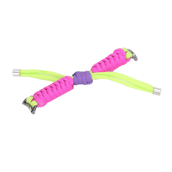 Ersättningsarmband Elastiskt band Stickat Vridet Knyt Nylon Smart Armband Rem för Mi Band 8 Lysande Gul Ros Röd