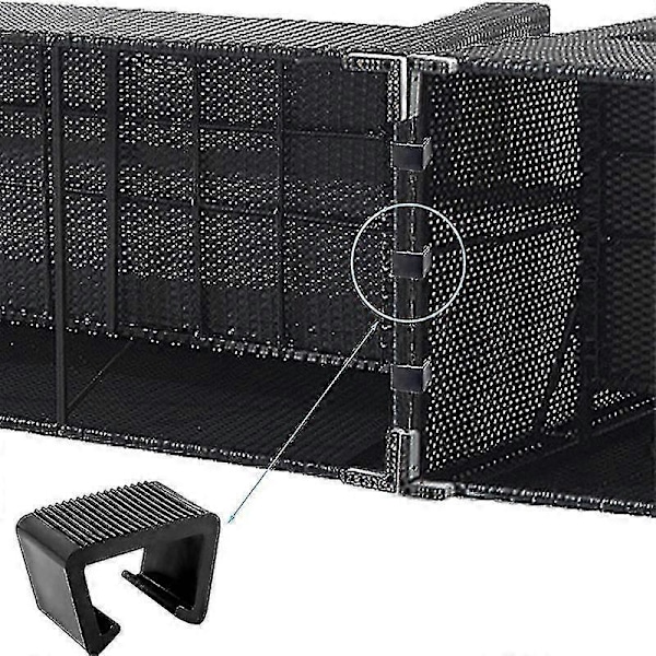 Rattan Møbelclips Multifunktionel Kurvesofa Samlingsbeslag Holdbar Udendørs Rattan Stol Klemme 4.3cm