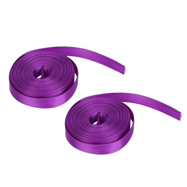 10mm lahjanarunauha vedenpitävä koristenauha DIY polyesterinauha 5 jaardia X 2 kpl Violetti