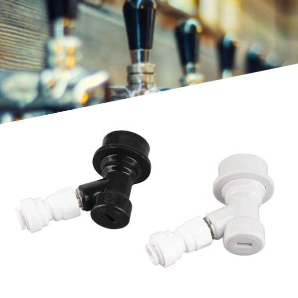 2 st Home Brewing Ball Lock Keg Connector + 8mm‑1/4in FFL Quick Push-Fit Connector