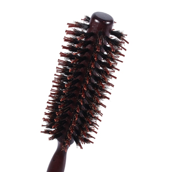 Professionelt træskaft Anti statisk krøllet hår kam Frisør radial rund børste